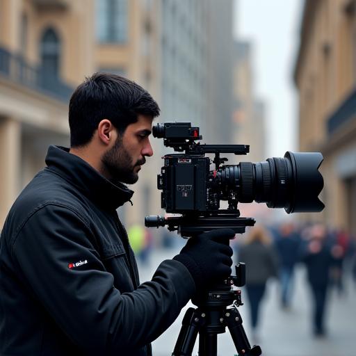 Kameraman při natáčení