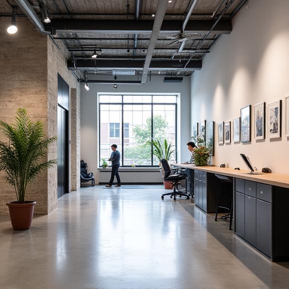 Moderní interiér ateliéru Objektiva v Praze